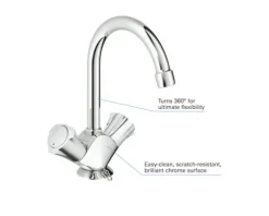 GROHE Zweigriff Waschtischarmatur COSTA chrom 21337001