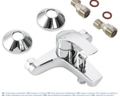 GROHE Badewannenarmatur EUROSMART chrom 33300002