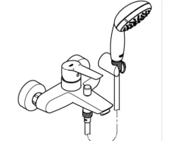 GROHE Badewannenarmatur START 2021 chrom 23413002