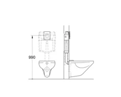 GROHE Betätigungsplatte Skate Cosmopolitan Platte alpinweiß glänzend / Taster alpinweiß glänzend 38732SH0