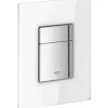 GROHE Betätigungsplatte Skate Cosmopolitan Platte moon white glänzend / Taster chrom glänzend 38845LS0