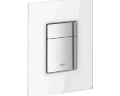 GROHE Betätigungsplatte Skate Cosmopolitan Platte moon white glänzend / Taster chrom glänzend 38845LS0