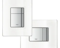 GROHE Betätigungsplatte Skate Cosmopolitan Platte moon white glänzend / Taster chrom glänzend 38845LS0