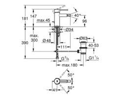 GROHE Bidetarmatur ESSENCE cool sunrise gebürstet 32935GN1