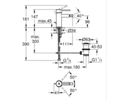 GROHE Bidetarmatur ESSENCE warm sunset gebürstet 32935DL1