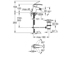 GROHE Bidetarmatur EUROSMART chrom 32929002