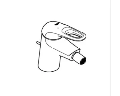 GROHE Bidetarmatur EUROSTYLE chrom 33565003