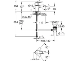 GROHE Bidetarmatur START LOOP 2020 chrom 23352001