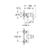 GROHE Duscharmatur BAULOOP chrom 23340000