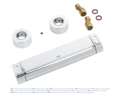 GROHE Duscharmatur mit Thermostat GROHTHERM 2000 chrom 34169001