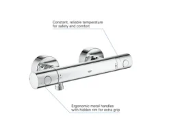 GROHE Duscharmatur mit Thermostat GROHTHERM 800 COSMOPOLITAN chrom 34765000