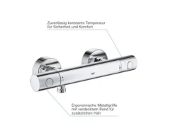 GROHE Duscharmatur mit Thermostat GROHTHERM 800 COSMOPOLITAN chrom 34765000