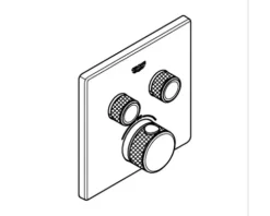 GROHE Duscharmatur mit Thermostat GROHTHERM SMARTCONTROL chrom 29124000