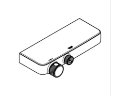 GROHE Duscharmatur mit Thermostat GROHTHERM SMARTCONTROL chrom 34719000