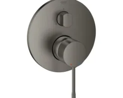 GROHE Duscharmatur Unterputz ESSENCE mit 3 Wege Umstellung ohne Unterputzgrundkörper hard graphite gebürstet 24092AL1