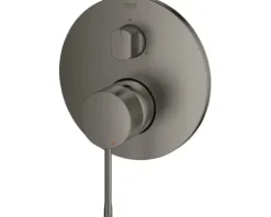 GROHE Duscharmatur Unterputz ESSENCE mit 3 Wege Umstellung ohne Unterputzgrundkörper hard graphite gebürstet 24092AL1