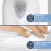 GROHE Dusch-WC Set Sensia Tiefspüler ohne Spülrand mit Hygienedusche und PowerFlush Triple Vortex weiß glänzend mit Beschichtung mit WC-Sitz 36507SH0