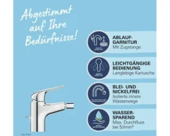 Grohe Quickfix Bidetarmatur SWIFT chrom 24332001