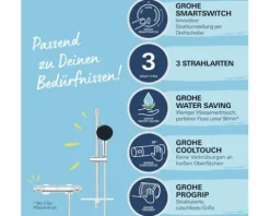 Grohe Quickfix Duscharmatur mit Thermostat PRECISION FEEL chrom 34791001