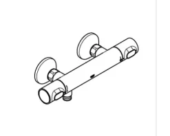 Grohe Quickfix Duscharmatur mit Thermostat PRECISION FLOW chrom 34840000