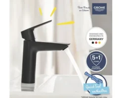 Grohe Quickfix Waschtischarmatur START 2021 schwarz matt 235752432