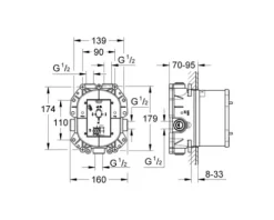 GROHE Unterputz-Grundkörper GROHE RAPIDO T 35500000