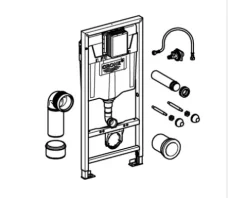 GROHE Vorwandelement Rapid SL für WC Bauhöhe 1130 mm 38528001