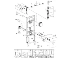 GROHE Vorwandelement Rapid SL für WC Bauhöhe 1130 mm 38528001