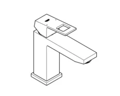 GROHE Waschtischarmatur EUROCUBE chrom 23446000