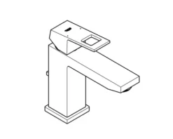 GROHE Waschtischarmatur EUROCUBE chrom 48159000