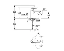 GROHE Waschtischarmatur EUROSMART COSMOPOLITAN chrom 23327000