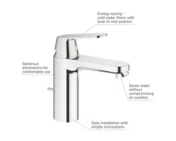 GROHE Waschtischarmatur EUROSMART COSMOPOLITAN chrom 2339600E