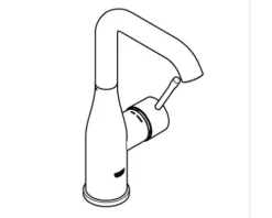 GROHE Waschtischarmatur für Aufsatzwaschbecken ESSENCE chrom 23541001