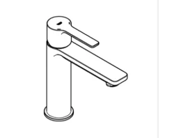 GROHE Waschtischarmatur LINEARE chrom 23106001