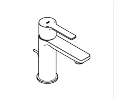 GROHE Waschtischarmatur LINEARE chrom 32109001