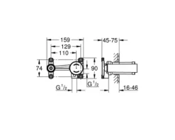 GROHE Waschtischarmatur Unterputz Grundkörper 23571000
