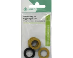 Gummi-Ringe 3/4" 15 x 24 x3 mm Selbstklebend