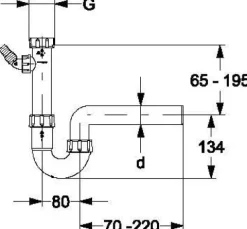 HAAS® 2949 PP-Spülensiphon DN50 - 1½ Greta mit WS-Anschluss