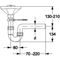 HAAS® PP-Trichtersiphon Greta 2947, 1 1/2 Zoll DN 50, grau, 100 % Recyclingmaterial