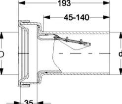 HAAS® Fremdeinspülstopp DN 90 Rattenstopp, 3328