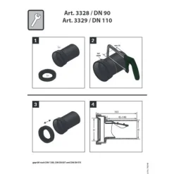 HAAS® Fremdeinspülstopp DN 90 Rattenstopp, 3328