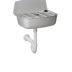 HAAS® Kunststoff-Universal-Ausgussbecken Lisa“, komplett mit Auflagerost und PP-Siphon 1½, granit, 6231