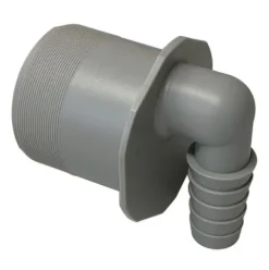 HAAS® Schlauchanschluss Schlauchnippel DN 50, 90° gewinkelt für Schläuche von 18 bis 21,7 mm (5107)