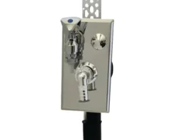 HAAS Wandeinbau-Waschgeräte-Siphon 4070 DN 40/50 senkrechte Montage chrom