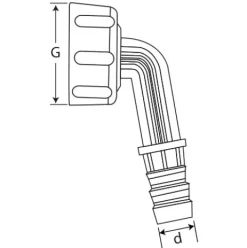 HAAS® Winkelverschraubung 90° aus Kunststoff, 2246