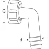 HAAS® Winkelverschraubung 90° aus Kunststoff, 2250