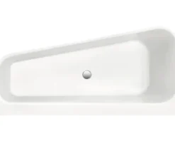 Halbfreistehende Badewanne Ottofond Pino Modell A 703930 155x75 cm weiß