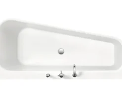 Halbfreistehende Badewanne Ottofond Pino Modell B 703928 155x75 cm weiß