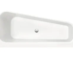 Halbfreistehendes Badewannenset Ottofond Pino 703929 155x75 cm weiß