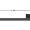 Haltegriff KEUCO Plan Black Selection schwarz matt 14907370000